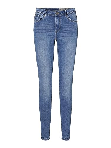 Vero Moda Dżinsy damskie Femme vmtanya 349, średni niebieski denim, XXS/30