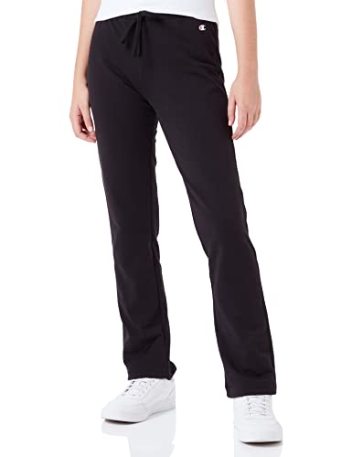 Champion Damskie spodnie treningowe American Classics z logo C Slim Crop, czarny, M