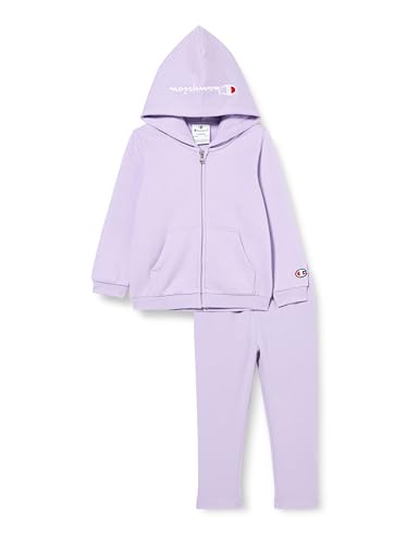 Champion Legacy Legacy American Classics TD - Ultralight Powerblend Fleece Hooded Completo, Jasny Fioletowy, 3 lata Bimba 0-24 FW23, Viola Chiaro