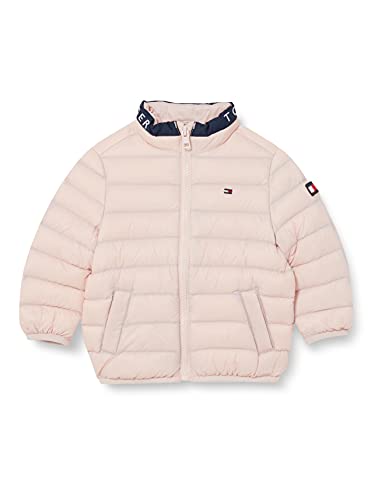Tommy Hilfiger Dziecięca kurtka puchowa unisex, Delikatny różowy, 9 Miesiące