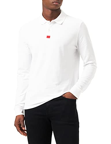 HUGO Męska koszulka polo, White100, XXL