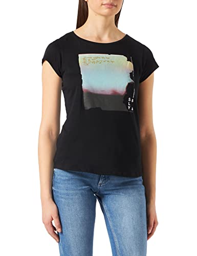 Sisley T-shirt damski, czarny 100, S