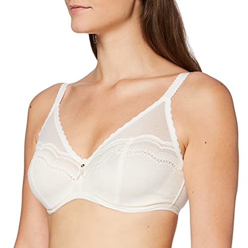 Playtex Damski biustonosz Soutien-Gorge Full Cup Avec Armature Secret z fiszbinami, kość słoniowa (Nacre 03z), 95C