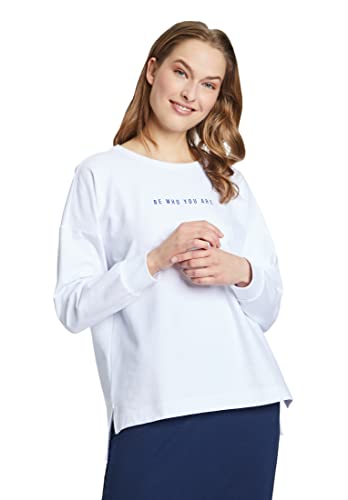 Cartoon Bluza damska 2480/7374, biała/ciemnoniebieska, L