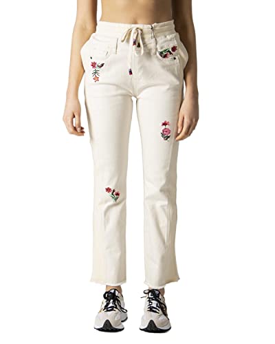 Desigual Dżinsy damskie Denim_lita, biały, L