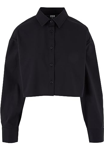 Urban Classics Damska bluzka Cropped Oversized Bluzka, czarny, XXL