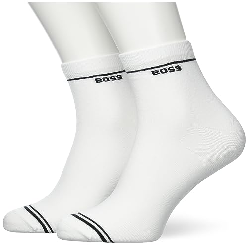 BOSS Męskie krótkie skarpety, White100, 40-46