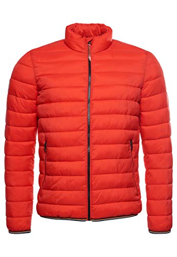 Superdry Mountain wyściełany płaszcz męski, Um2 pogrubiony pomarańczowy, L