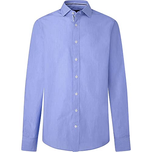 Hackett London Męska koszula w paski Fine Eng, Wielokolorowy, L