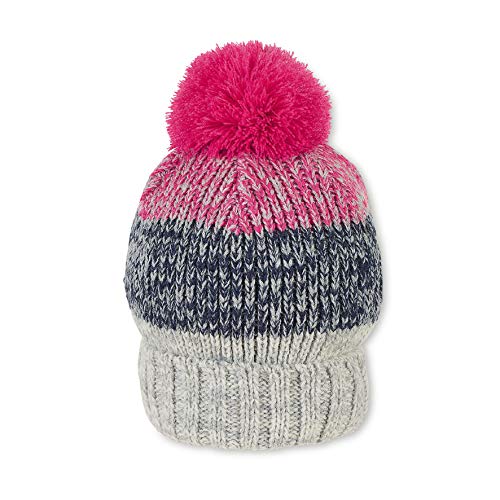 Sterntaler Dziewczęca Strickmütze Cappellopello czapka beanie, Różowy (magenta 745), Rozmiar Uniwersalny