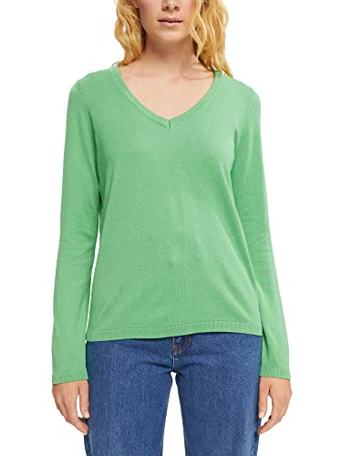 edc by ESPRIT Sweter damski, 310/Green, XS