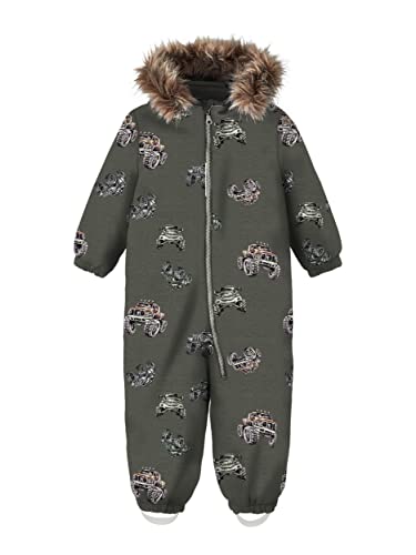 NAME IT Chłopięca NMMSNOW10 Suit Truck FO NOOS kurtka, Olive Night, 92