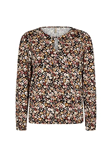 SOYACONCEPT Damska bluza SC-MARICA AOP Blouse, 8910 Coffee Bean Combi, rozmiar S
