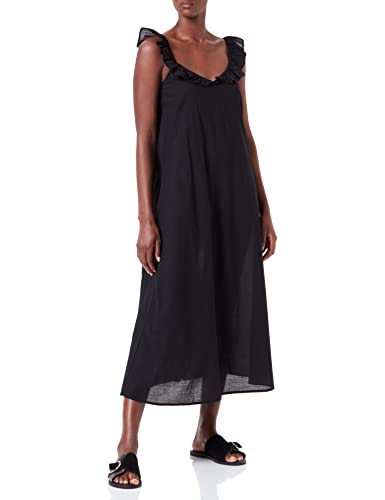 ONLY Damska sukienka Onlallie Life Strap nad łydką WVN, Czarny, XS