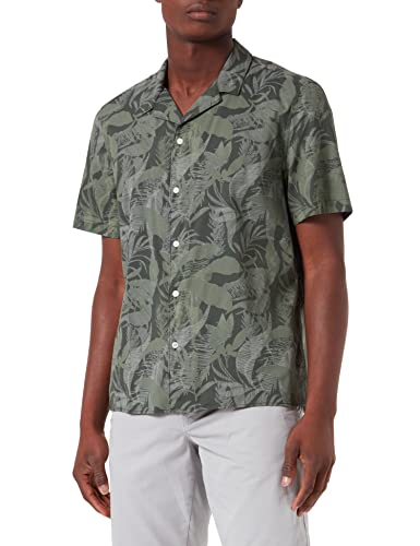 s.Oliver Koszula męska z krótkim rękawem, zielony (Tannengrün), S