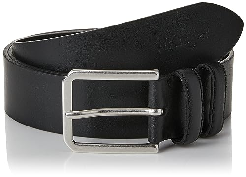 Wrangler Męski pasek Slim Belt, czarny, 115, czarny, 115