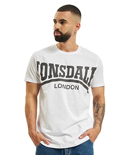 Lonsdale Męska koszulka z długim rękawem York, biały, jeden rozmiar