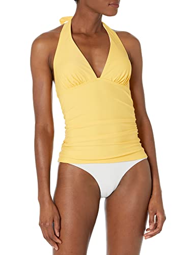 Tommy Hilfiger Damski top tankini, miodowy, rozmiar S