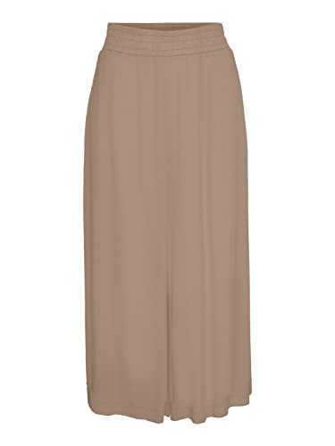 VERO MODA Vmmenny Hw Culotte Pant WVN spodnie damskie, silver mink, L