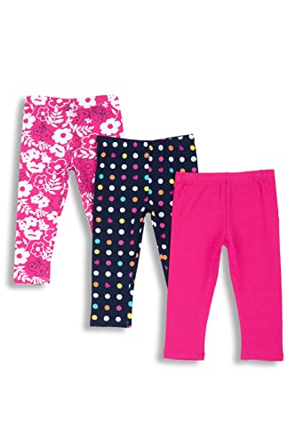 Chicco Legginsy dziewczęce (opakowanie 3 szt.), wielokolorowa, 3 Lata