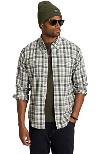 STHUGE Męska koszula w kratkę 1/1, MF, koszula BD, ciemnooliwkowa, 5XL, Ciemnooliwkowy, 5XL