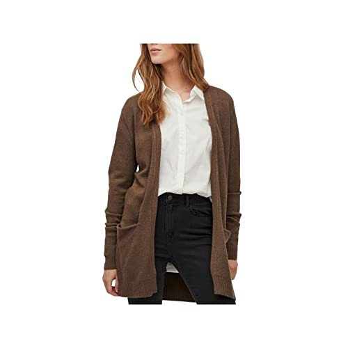 Vila Kobiety Viril Open L/S Knit Cardigan - Noos Kardigan, Crocodile, S