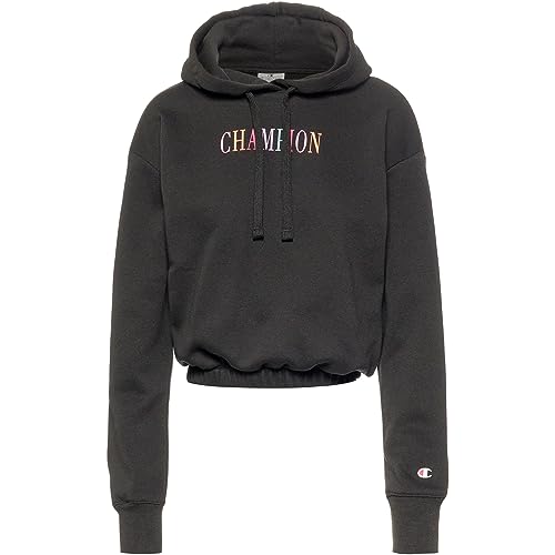Champion Damska bluza z kapturem Legacy Graphics Powerblend Crop Boxy, Czarny, XL