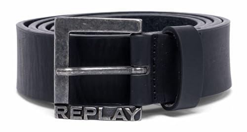 Replay Męski pasek AM2670, 098 Black, 110, 098 BLACK