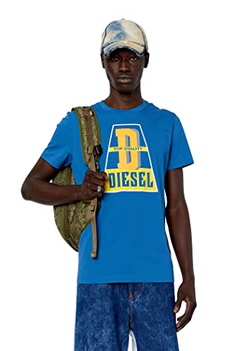 Diesel T-shirt męski T-diegor-k61, 8br-0 stopni, rozmiar L, 8-0 stopni, L