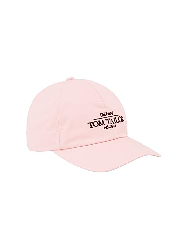 TOM TAILOR Denim Damska czapka z logo, 14557-Light English Rose, rozmiar uniwersalny, 14557-Light English Rose, jeden rozmiar