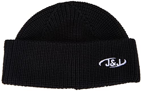 Jack&JONES Men's JACAIR Short Beanie czapka z dzianiny, czarna, rozmiar uniwersalny