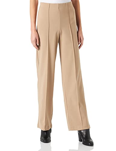 VERO MODA Vmbecky Hr Wide Pull On Pant Noos spodnie damskie, silver mink, (L) W / 34L