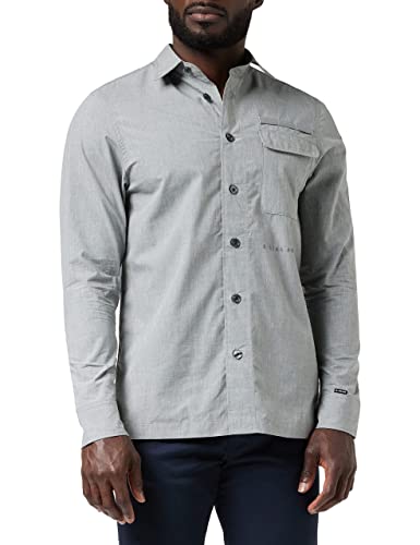 G-STAR RAW, Męska koszula z długopisem kieszeniowym regularna, Wiele kolorów (Correct Winter Grey Htr C903-3800), M
