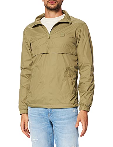 Urban Classics Kurtka męska Windbreaker Pull Over Jacket Stand Up Collar, khaki, S