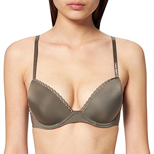 Calvin Klein Damski biustonosz Lift Demi, platynowy szary, 80E, Szary platynowy, 80F