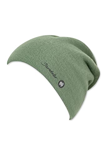 Sterntaler Czapka dziecięca Slouch-Beanie z czystej wełny, uniseks, zielony, 55