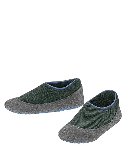 FALKE Dziecięce kapcie Cosy Slipper wełna antypoślizgowe wypustki, 1 para, zielone (Dark Jade 7248), 37-38, zielony (Dark Jade 7248), 37-38