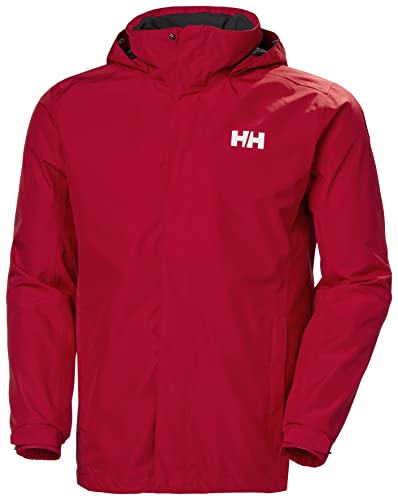 Helly Hansen Męska kurtka Dubliner wodoodporna wiatroszczelna oddychająca kurtka przeciwdeszczowa, 162 czerwony, S