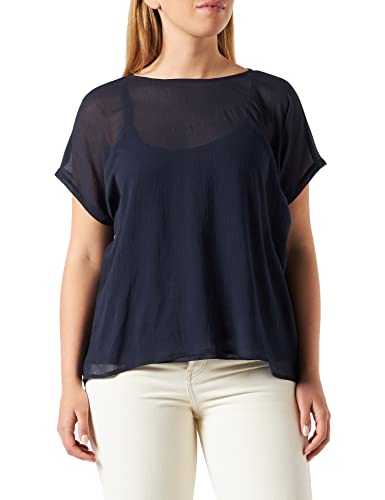 Blue Seven Damska bluzka oversize, niebieski (nachtblau), 44 PL
