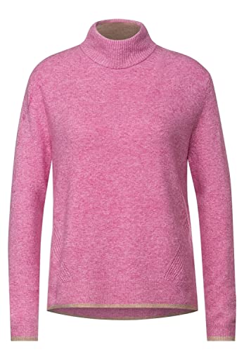 Street One Damski sweter z dzianiny, Pink Crush Melange, 42