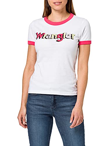 Wrangler T-shirt damski Ringer Tee, różowy (Paradise Pink Xld), XL