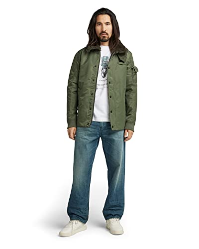 G-STAR RAW Męska kurtka z podszewką, zielona (lt Hunter C143-8165), XXL