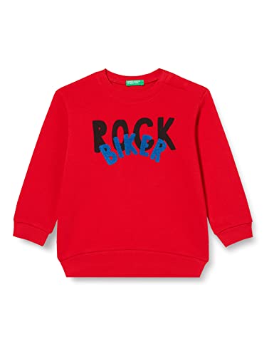 United Colors of Benetton Bluza chłopięca z kapturem, Rosso 015, 62