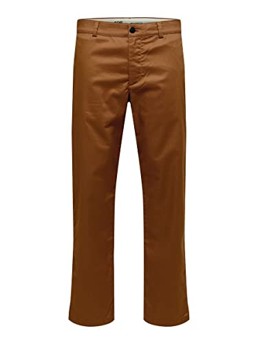 SELECTED HOMME Spodnie męskie Straight Fit 196, Breen, 33W / 32L