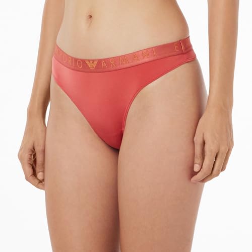 Emporio Armani Damskie majtki typu stringi (2 sztuki), Cynamon, S