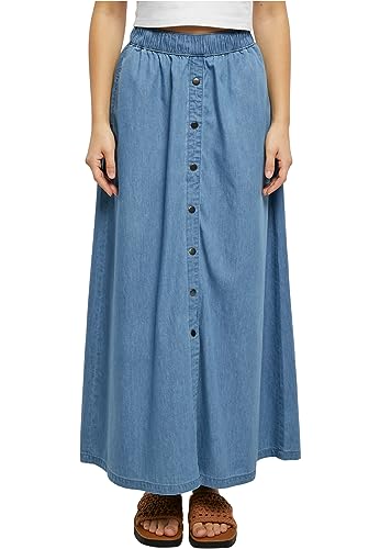 Urban Classics Damska spódnica damska Long Wide Light Denim, Skyblue Washed, XS