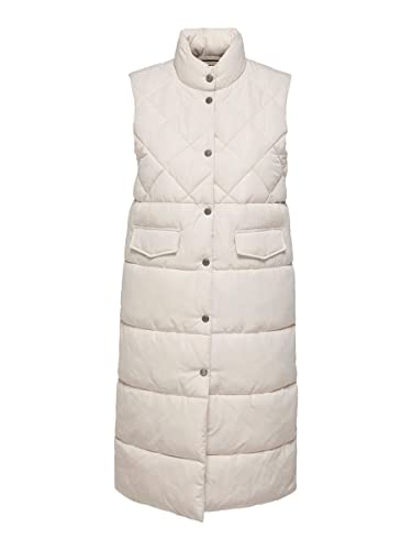 ONLY Damska kamizelka pikowana Onlstacy Quilted Long Waistcoat OTW Noos, Moonbeam, XXS