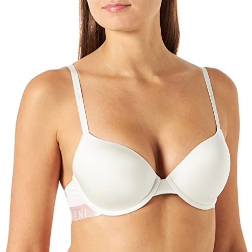 Emporio Armani Damski biustonosz z mikrofibry Countour Contour, Pale Cream, 75B