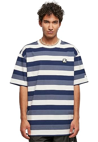 Starter Męski T-shirt Starter Sun Stripes Oversize Tee Darkblue/Vintage Blue/Palewhite XL, Ciemnoniebieski/Vintage Blue/Palewhite, XL