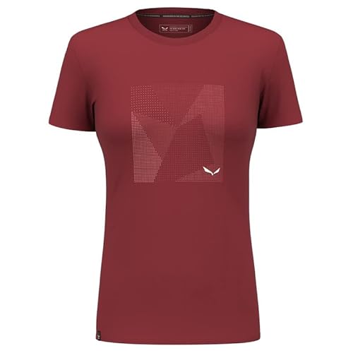 SALEWA Pure Building Dry W T-Shirt damska Koszulka, Syrah, M, Syrah, M